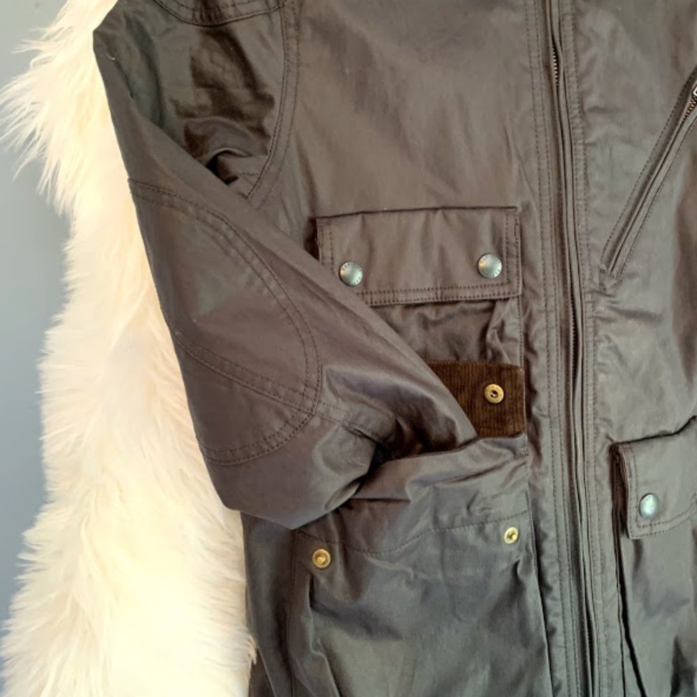 NWT Gap Fully Lined Wax Jacket/Coat - Picture 3 of 16